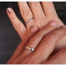 Couple Rings Engagement 925 Sterling Silver Adjustable Men Women