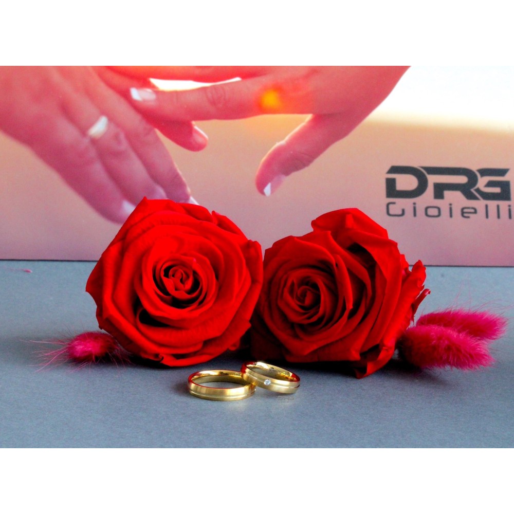 Pair of Engagement Rings in Satin...