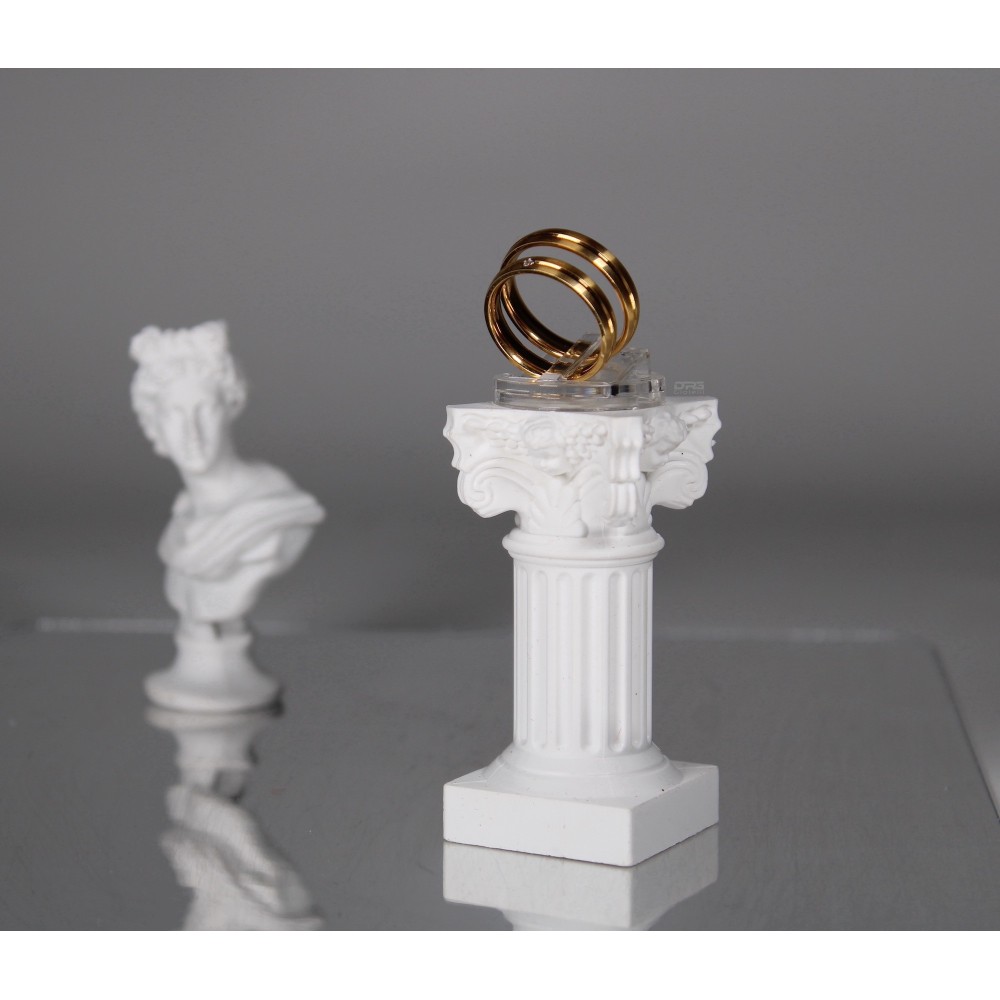 Pair of Engagement Rings in Satin...