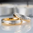 Coppia Fedi Fedine Acciaio Incisione Satinate Argento Nuziali Oro Moderne