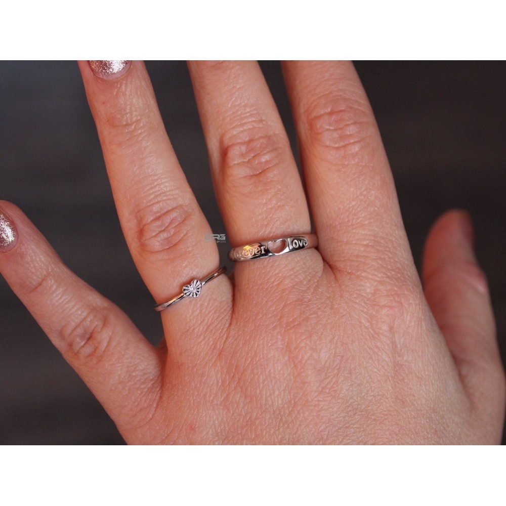 Couple of Adjustable Silver Rings for...