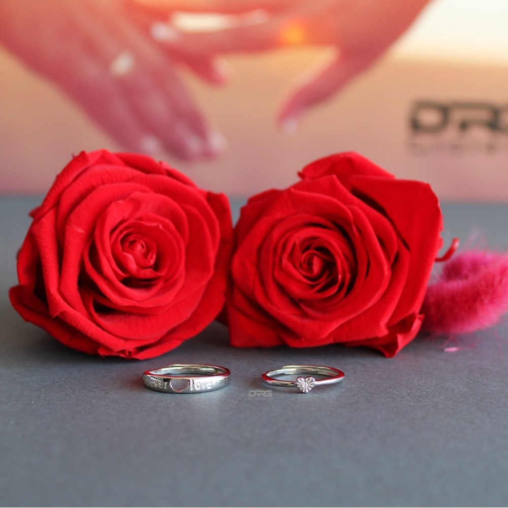 Couple of Adjustable Silver Rings for...