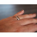 Coppia fedine anelli acciaio oro rosa incisione Fedi Nuziali Moderne Particolari