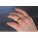 Coppia Anelli Fedine Acciaio Oro con incisione Fedi Nuziali Moderne