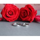 Coppia Fedine Fedi Acciaio Inox classiche Semplici 4mm con incisione