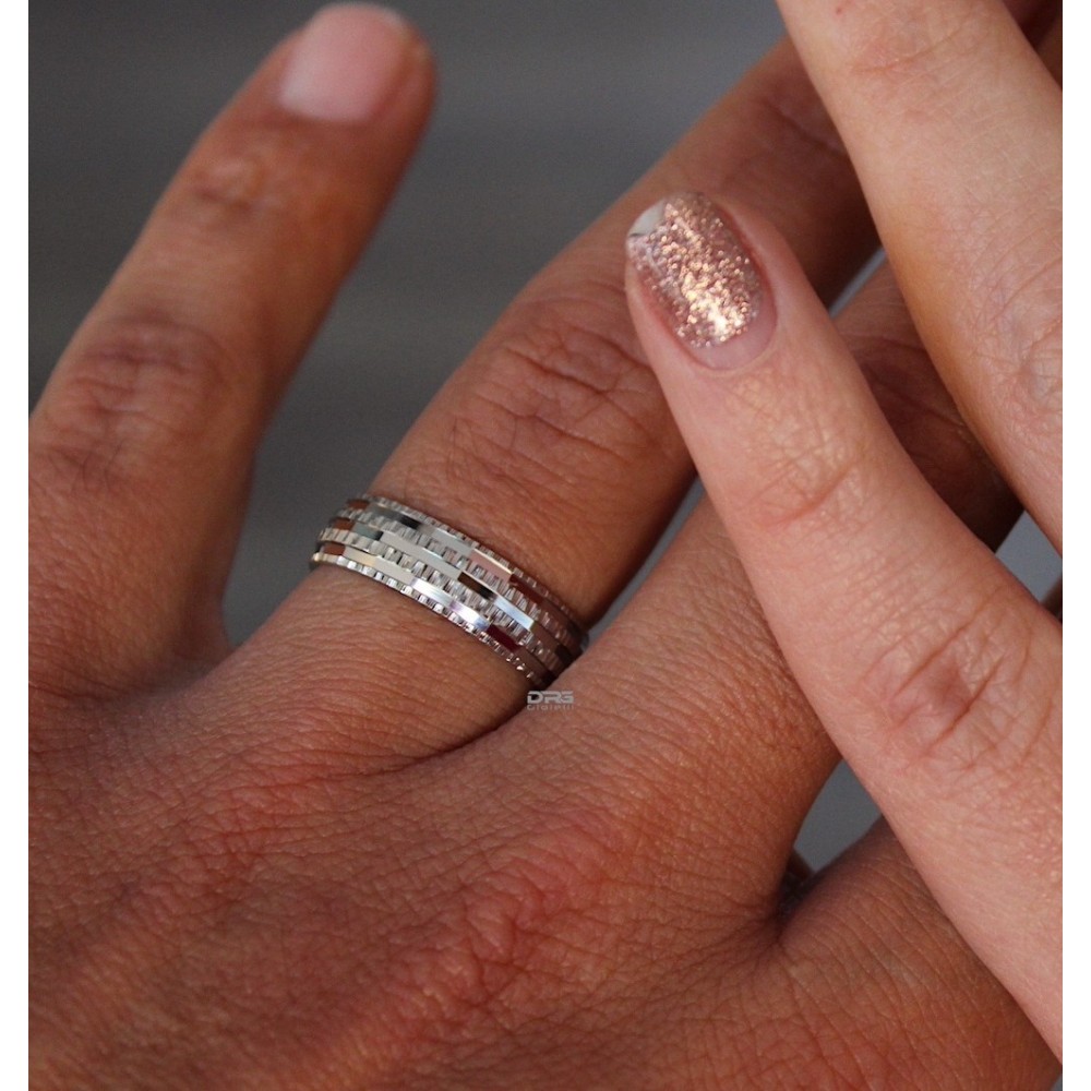 Pair of Wedding Rings Bands 925...