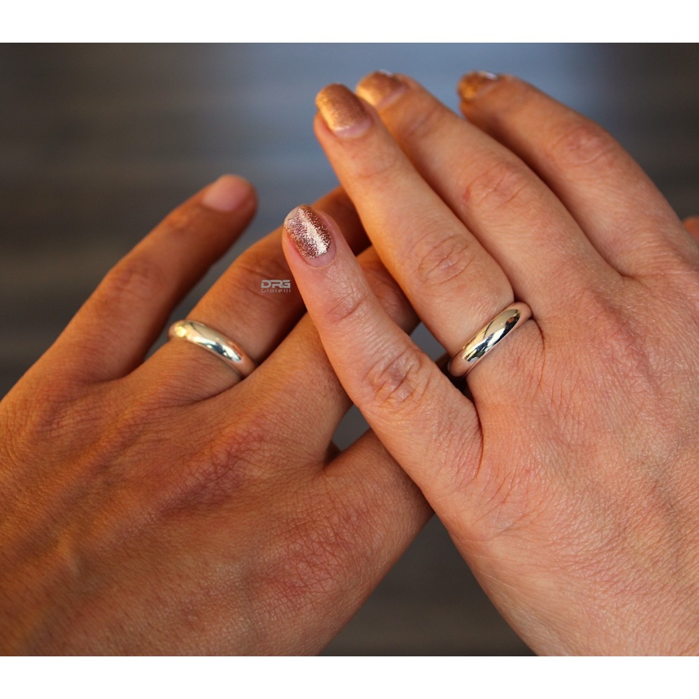 fedi bombate francesine argento 925