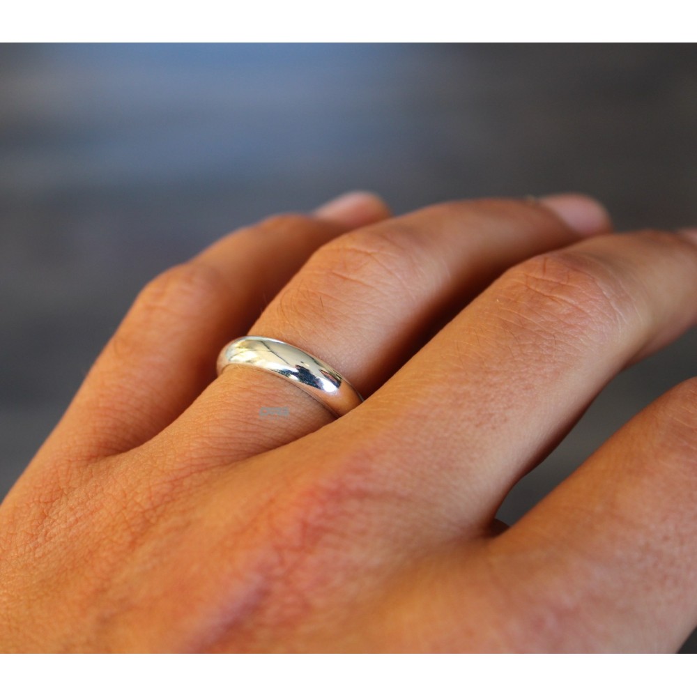 Men's Women's 925 Silver Double Band...