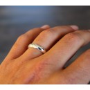 Men's Women's 925 Silver Double Band Ring 5g with Engravings