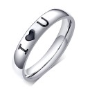 Anello con incisione fascia semplice i love you