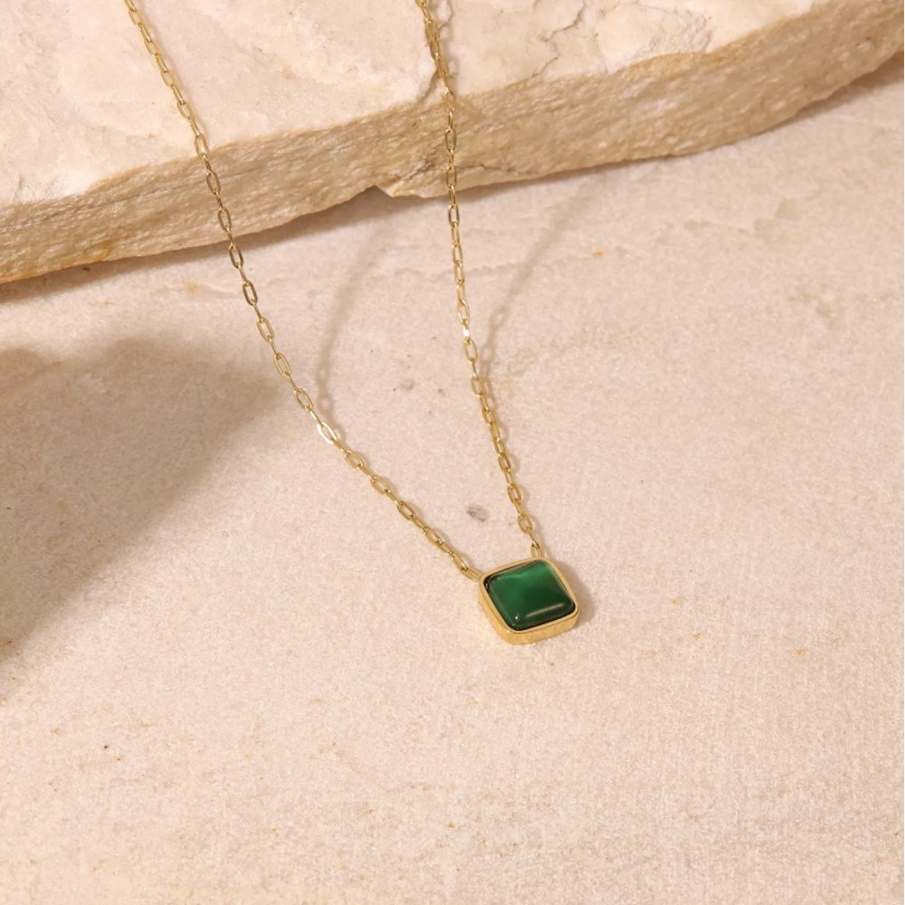 Gold Women's Steel Necklace with...