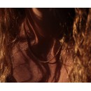 Gold Women's Necklace in Steel with Thin Faceted Chain