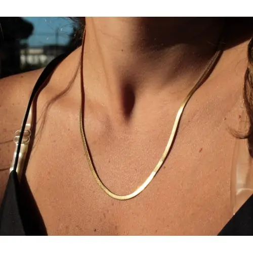 Gold Choker Necklace for...
