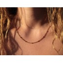 Collana Oro Girocollo Acciaio a Palline Pallinata perline