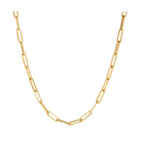 Gold Steel Staple Necklace... 2
