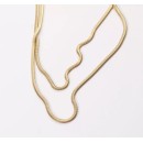 Collana Snake piatto oro