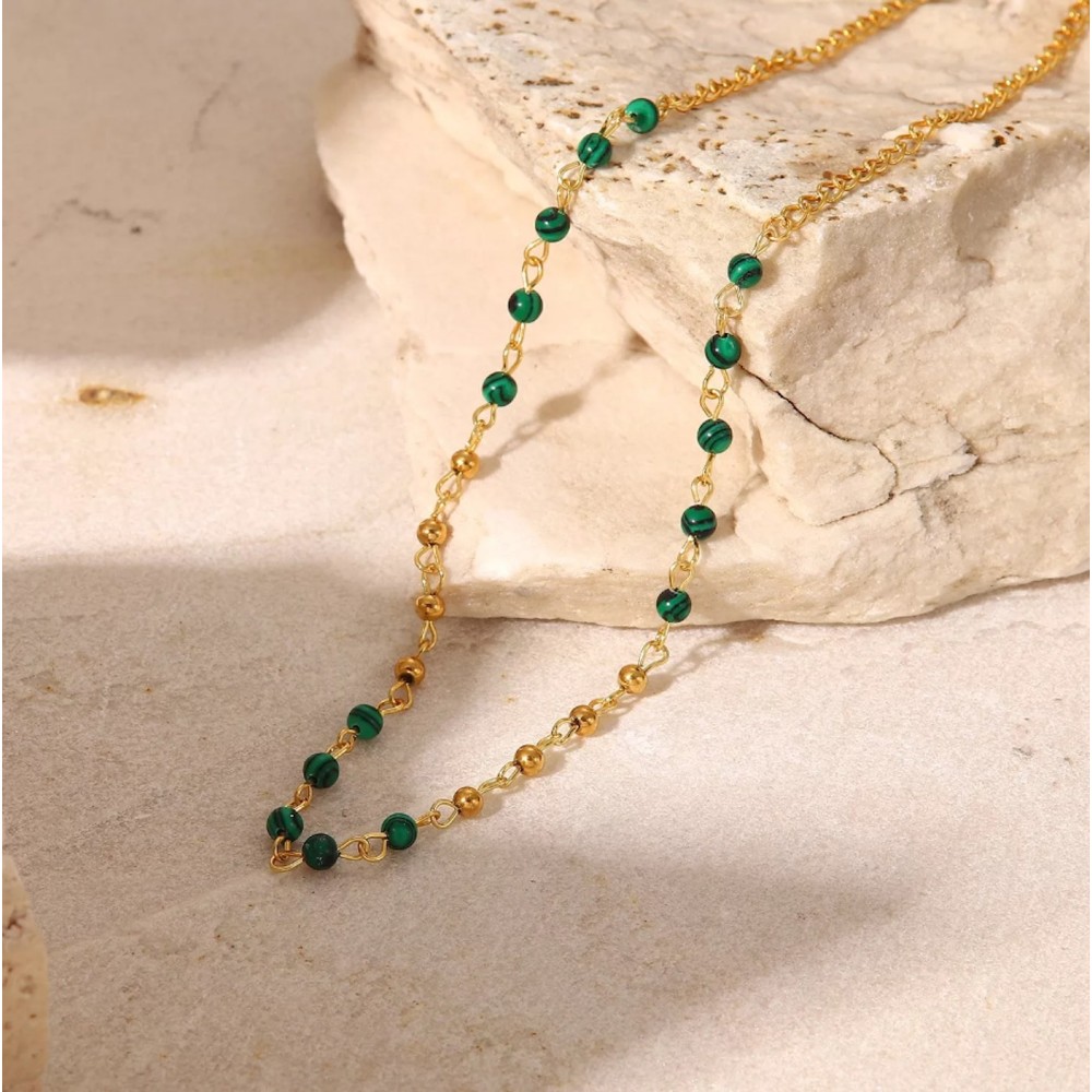 Gold Necklace Woman Chain in Steel...