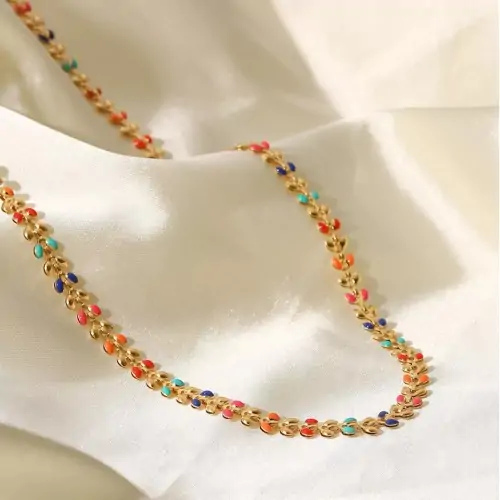 Women's Gold Steel Neck...