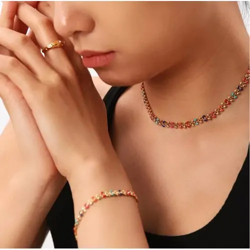 Women's Gold Steel Neck... 2