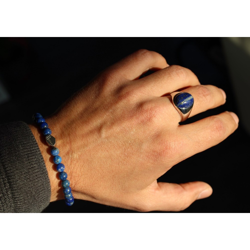 Bracelet made of Natural Lapis Lazuli...