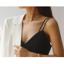 Collana Oro Donna Catena Snake piatta Acciaio Spina Di Pesce