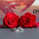 Engagement rings of 5 grams. Simple 4 mm 925 silver with engravings.