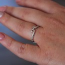 Pair of Adjustable 925% Silver Maori Style Rings for Men and Women