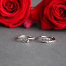 Pair of Adjustable 925% Silver Maori Style Rings for Men and Women
