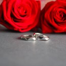 Couple of 925% Silver Engagement Rings