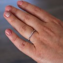 Couple of adjustable 925% silver rings for men and women