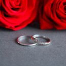 Simple Engagement Rings Bands Wedding Rings 2MM Sterling Silver Engraving