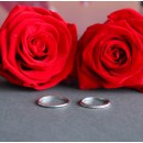 Simple Engagement Rings Bands Wedding Rings 2MM Sterling Silver Engraving