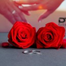 Engagement Rings Simple 2MM 925 Silver Engraving