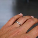 Pair of 925 Silver Wedding Rings with Engravings