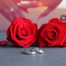 Pair of 925 Silver Wedding Rings with Engravings