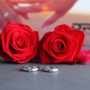 Pair of 925 Silver Wedding Rings with Engravings