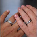 Couple Rings Engagement Rings Steel With Engraving