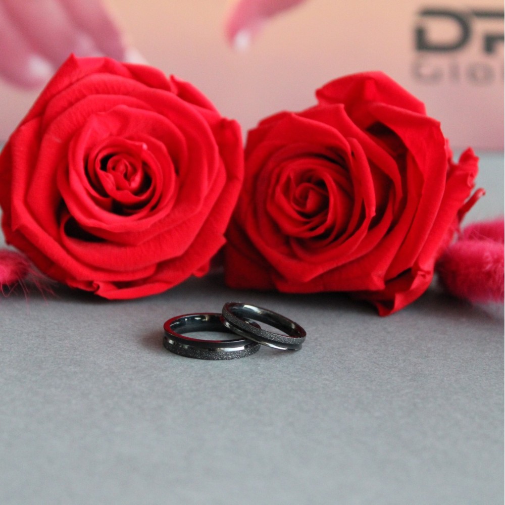 Pair of thin black stainless steel...