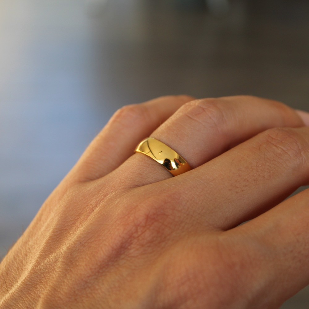 Pair of classic Simple 6mm Steel...