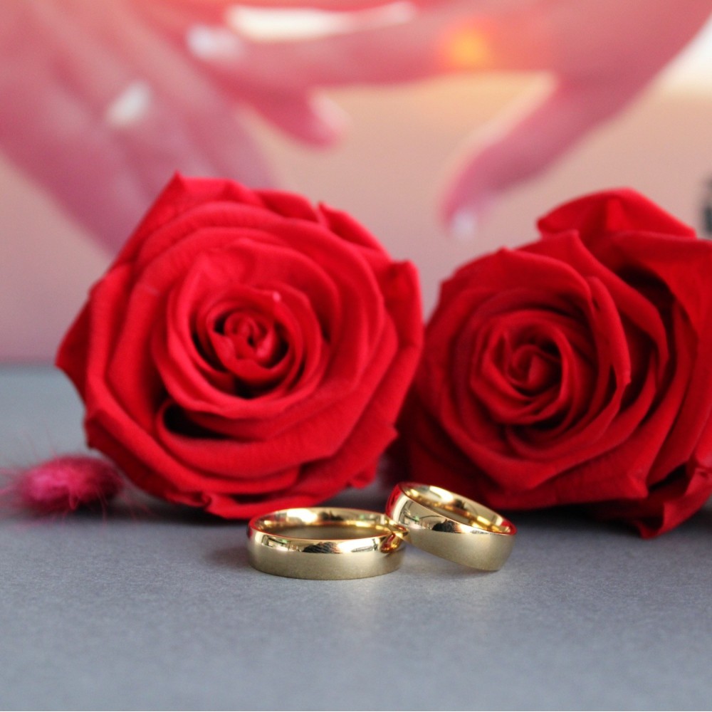 Pair of classic Simple 6mm Steel...