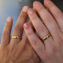 Couple of rings Engagement rings Classic Gold Steel Simple