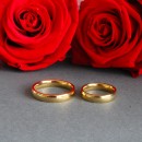 Couple of rings Engagement rings Classic Gold Steel Simple