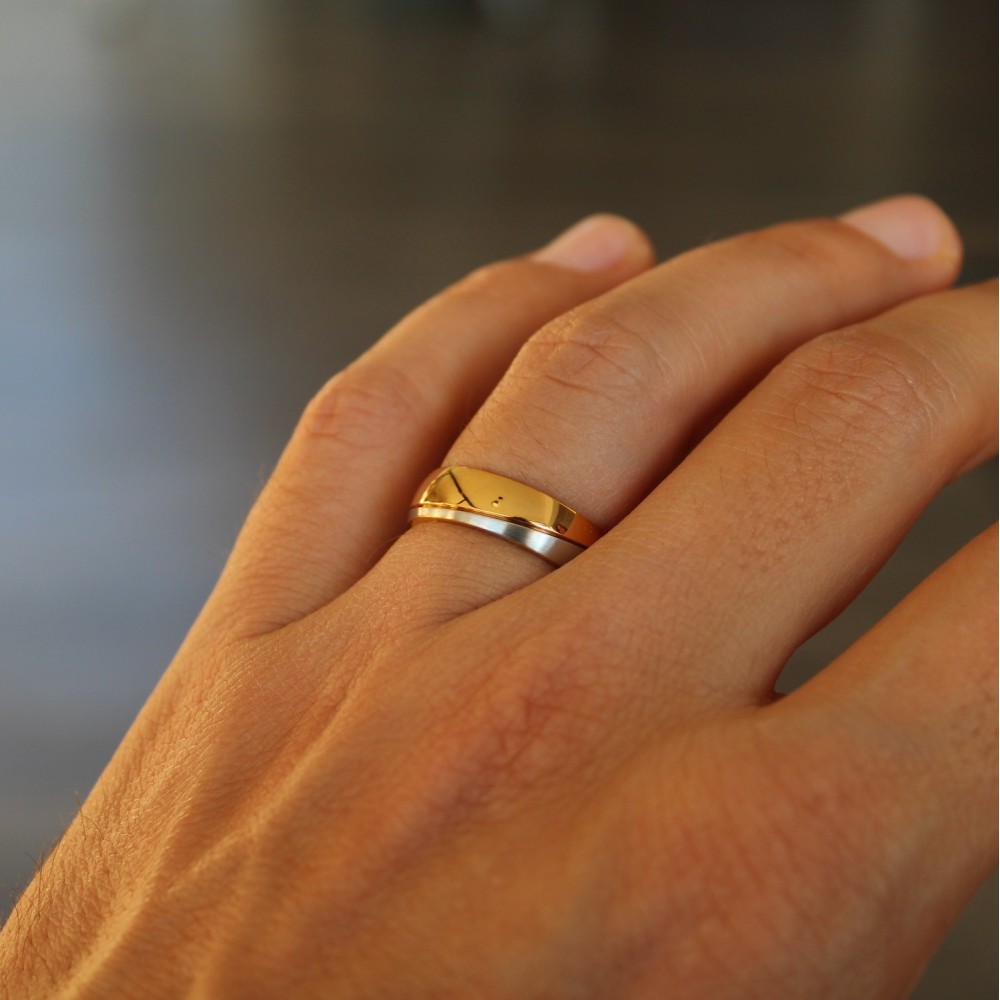 Couple Rings Bands Steel His and Hers...