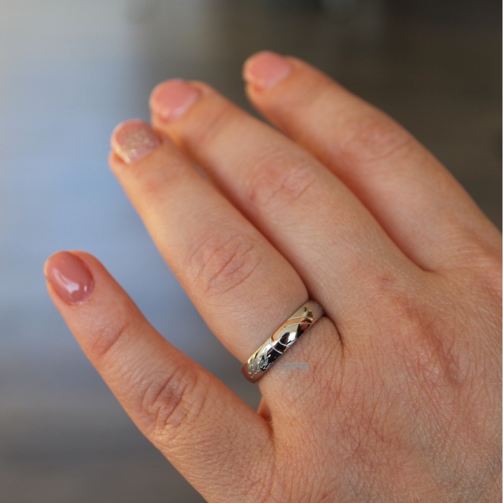 Couple of steel rings, half heart...