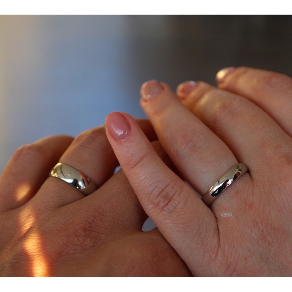 Pair of Stainless Steel Engagement...