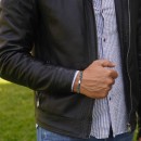 Bracciale pietre apatite blu