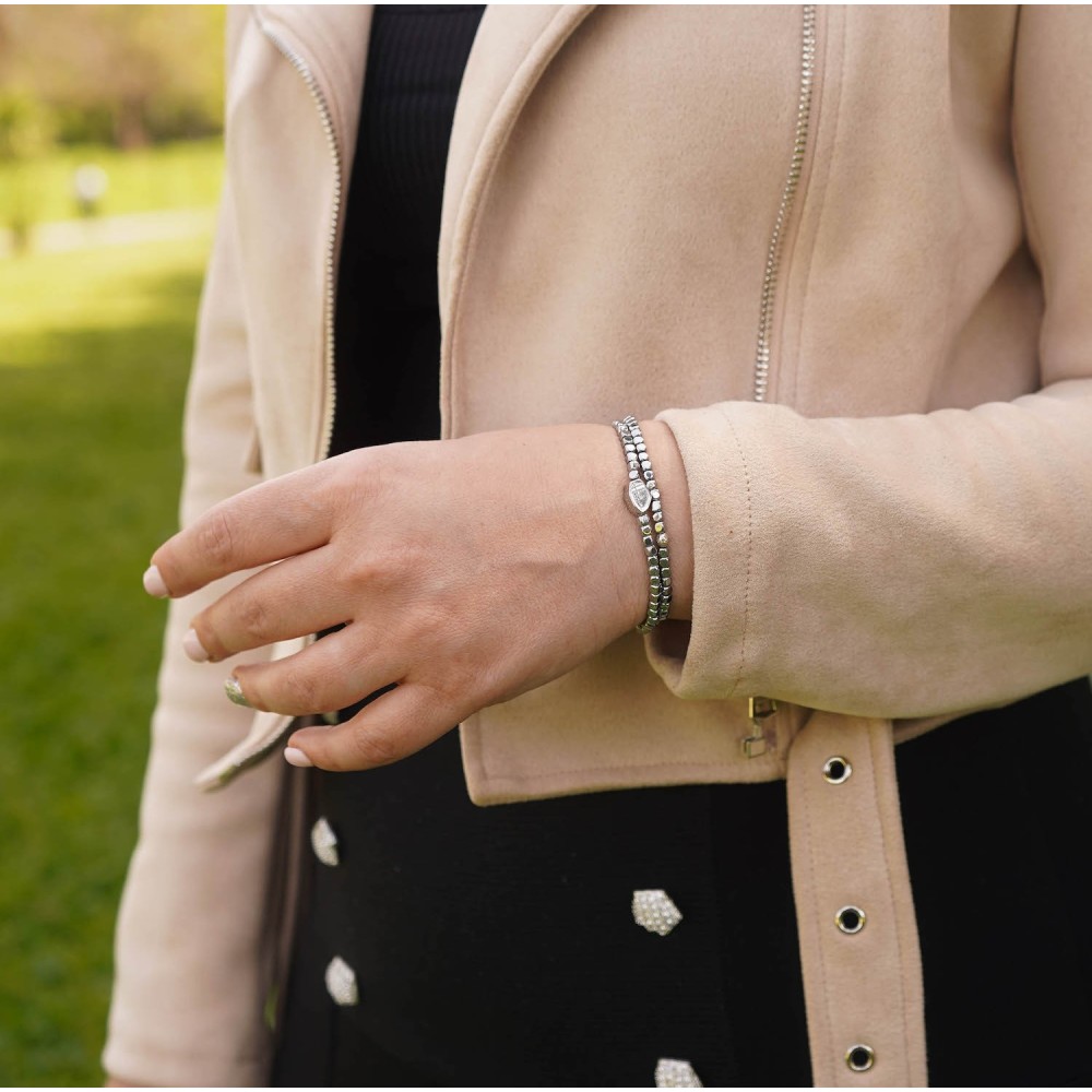 bracciale cubi ematite