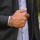 bracciale pietre cubi azzurre