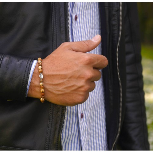 bracciale pietre uomo argento 925 donna 2