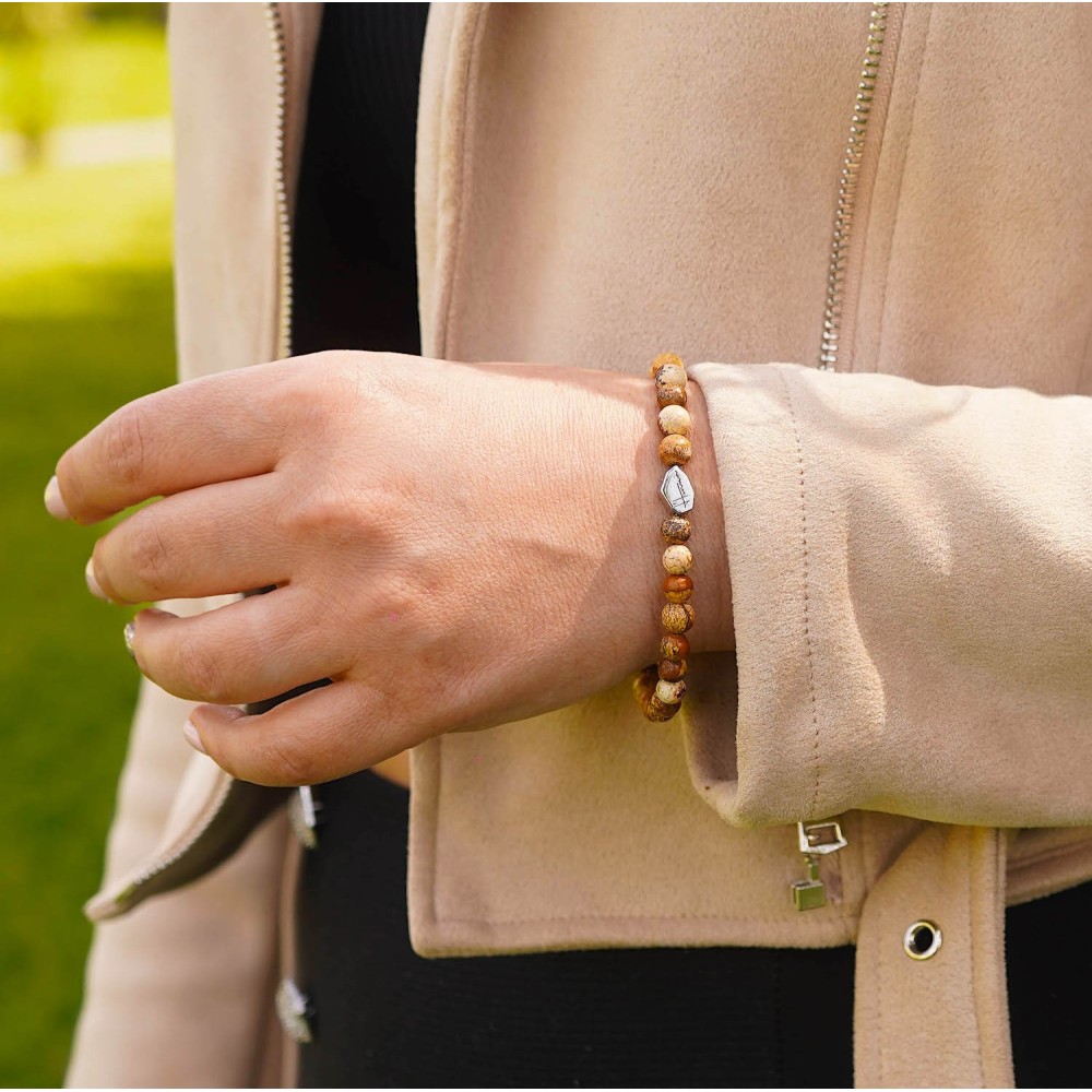 Men's Bracelet with Natural Hard...